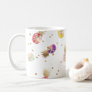 PixDezines Aloha Pineapples Pattern Coffee Mug