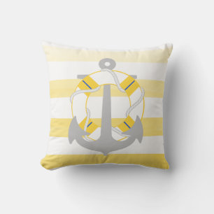 PixDezines anchor/nautical/ocean/wave/watercolor Cushion