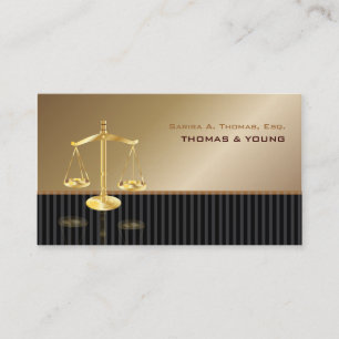 PixDezines ATTORNEYS/SASSY/COPPER+BLACK Business Card