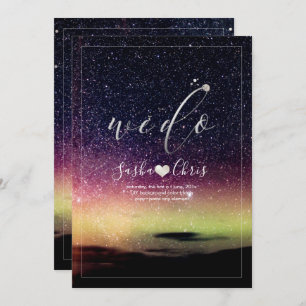 PixDezines Aurora Night Sky Invitation