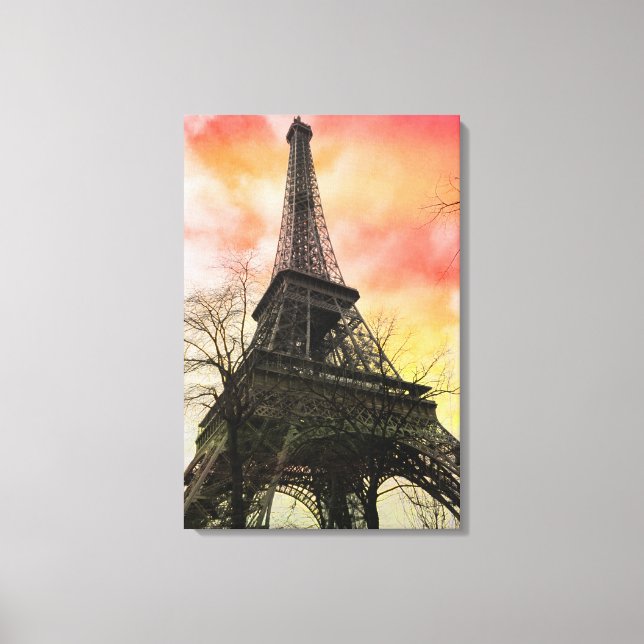 PixDezines autumn paris, eiffel tower Canvas Print (Front)