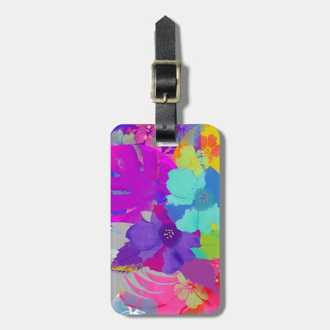 PixDezines bali kai/DIY background Luggage Tag (Front Vertical)