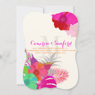 PixDezines bali kai/green/pink/DIY Invitation