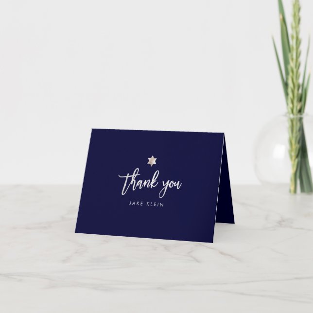 PixDezines Bar Mitzvah/Thank You/DIY colour Thank You Card (Front)