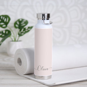PixDezines Barely Blush Pink DIY Colour  Water Bottle