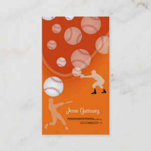 PixDezines baseball coach/diy background colour! Business Card