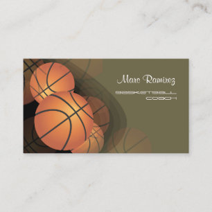PixDezines Basketball Coach/DIY background colour Business Card