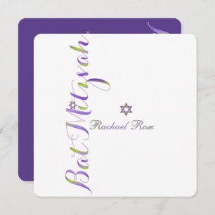 PixDezines Bat Mitzvah/DIY colour Invitation