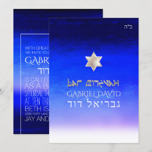 PixDezines Beach Bar Mitzvah/Deep Blue Sea Invitation