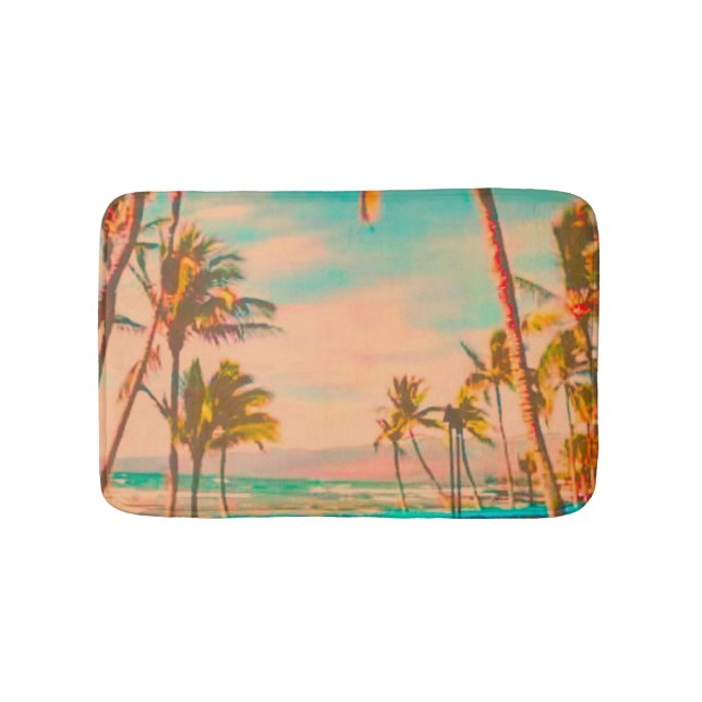 PixDezines beach/mauna lani bay, hawaii Bath Mat (Front)