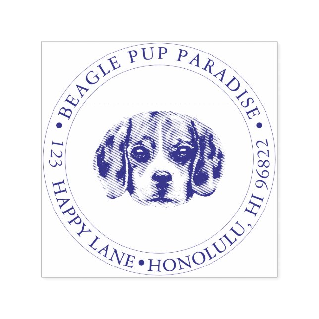 PixDezines Beagle Pup Self-inking Stamp (Design)