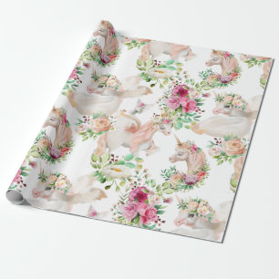 PixDezines Believe in Unicorns   DIY background Wrapping Paper