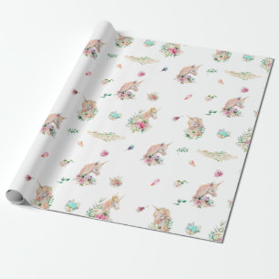 PixDezines Believe in Unicorns   DIY background Wrapping Paper