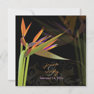 PixDezines BIRD OF PARADISE/DIY Background Colour Invitation