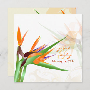 PixDezines BIRD OF PARADISE/DIY Background Colour Invitation
