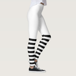 PixDezines Black Stripes/Adjustable/DIY Background Leggings