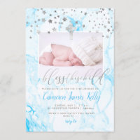 PixDezines BLESS THIS CHILD, FAUX SILVER+MARBLE