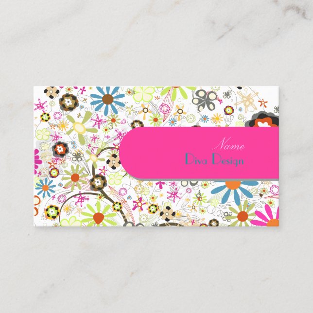 PixDezines Blooms,  BusinessCard Business Card (Front)