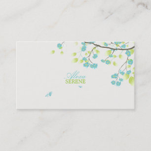 PixDezines blossoms/diy background colour Business Card