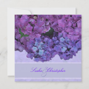PixDezines Blue Hydrangea Invitation