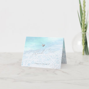 PixDezines Blue Shoreline Wedding Thank You