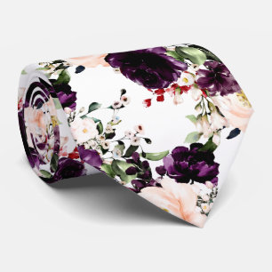PixDezines Blush Aubergine H2 Flowers DIY Bckgrnd Tie