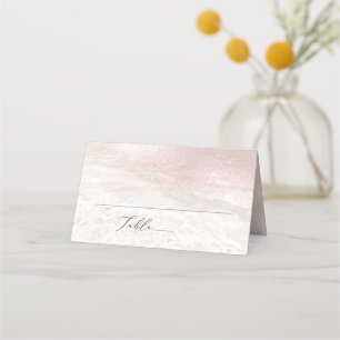 PixDezines Blush Coastal Shoreline  Beach Place Card