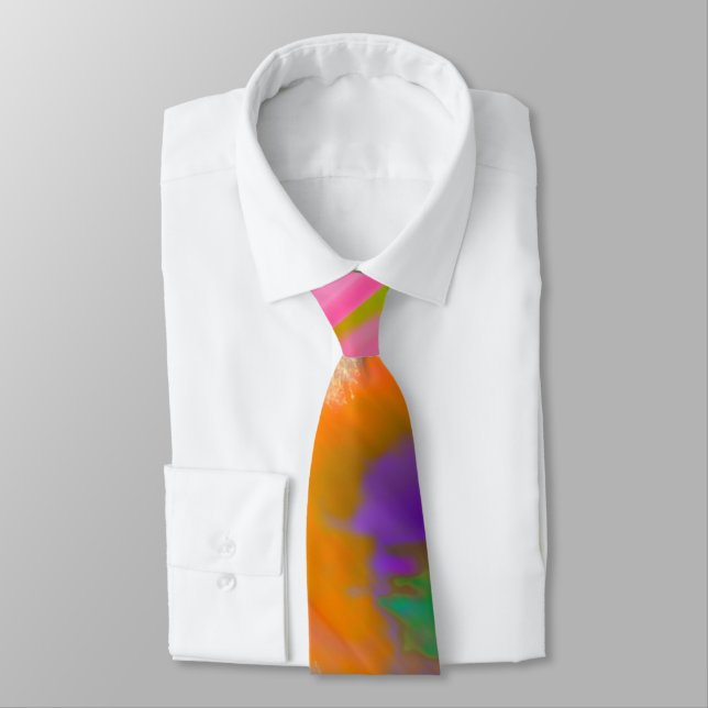 PixDezines Boho Abstract Watercolor Tie (Tied)