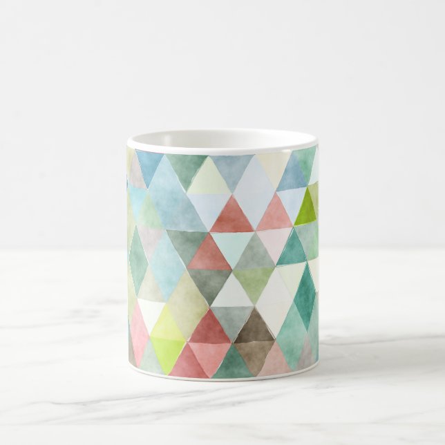 PixDezines Boho Geometric/adjustable triangles Coffee Mug (Center)