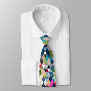 PixDezines Boho Geometric/adjustable triangles Tie