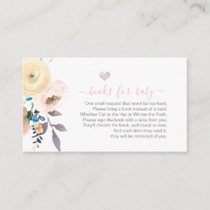 PixDezines Book Request, Pastel Garden Roses Enclosure Card