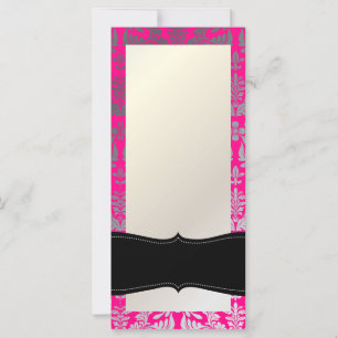 PixDezines Boroque Damask/Silver/DIY hot pink