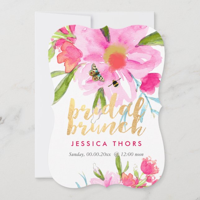PixDezines Bridal Brunch/May Flower/DIY Bckgrnd Invitation (Front)