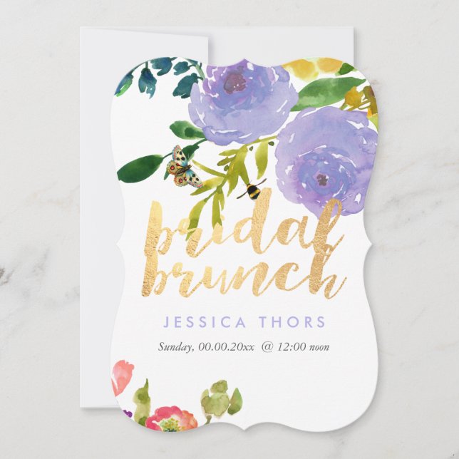 PixDezines Bridal Brunch Ranunculus/DIY Bckgrnd Invitation (Front)