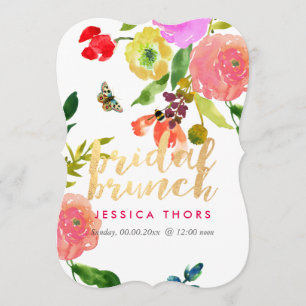 PixDezines Bridal Brunch Ranunculus/DIY Bckgrnd Invitation