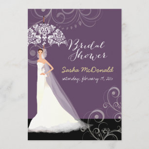 PixDezines bridal shower/umbrella Invitation