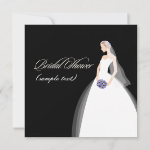 PixDezines Bride 2 B, customisable background Invitation