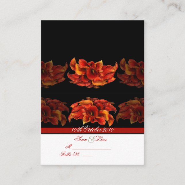 PixDezines BURNT ORANGE CALLA LILY INVITATIONS (Front)