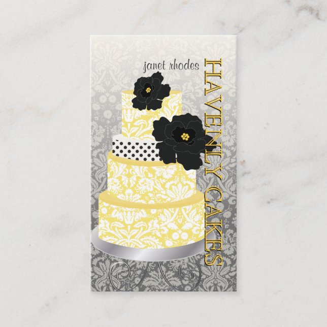 PixDezines Cake/Bakery/pâtisserie Business Card (Front)