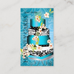 PixDezines Cake/Bakery/pâtisserie, gold stock Business Card