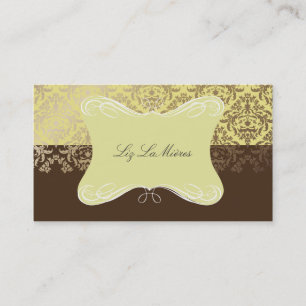 PixDezines Céline Damask Business Card