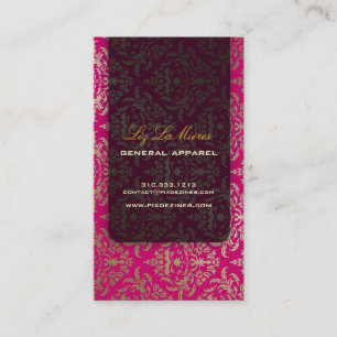 PixDezines Céline Damask Business Card