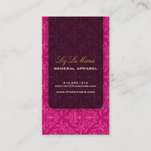 PixDezines Céline Damask Business Card