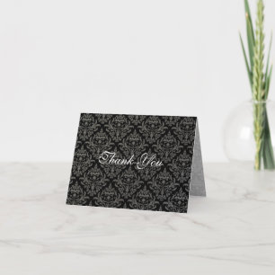 PixDezines Céline Damask DIY colours Thank You Card
