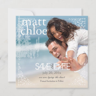PixDezines Chadelier+Filigree/save date Save The Date