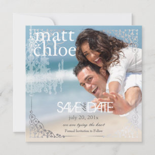 PixDezines Chadelier+Filigree/save date Save The Date