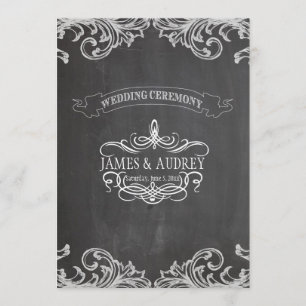 PixDezines chalkboard/rococo/diy background colour Invitation