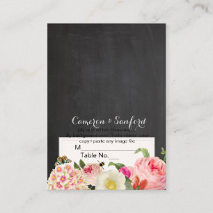 PixDezines chalkboard vintage primrose/place cards