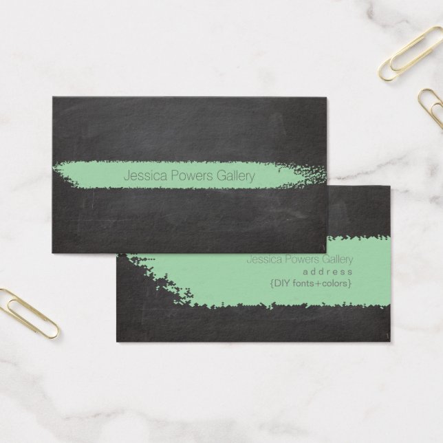 PixDezines chalkboard with mint green chalk (Office)