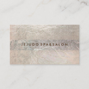 PixDezines champagne grids/faux foil Business Card